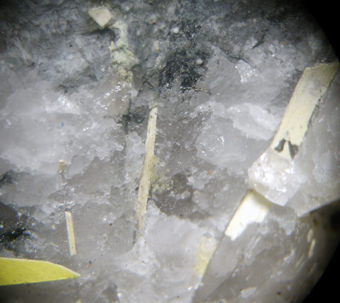 Bismutite and Bismuthinite - Bussoleno, Piedmont, Italy