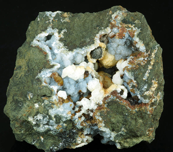 Quartz, Calcite, Siderite - San Valentin mine, La Unin, Murcia, Spain