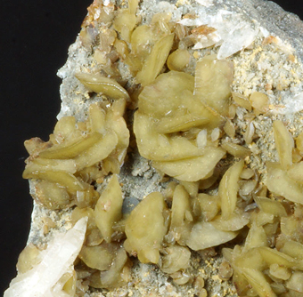 Siderite on Galena and Baryte - Tunnel de LArteal, Almeria, Spain