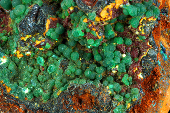Cuprian Adamite - Lavrion, Attik Prefecture, Greece