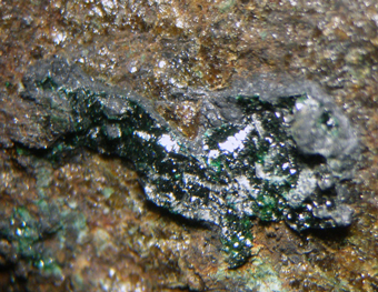 Leverettite (TL), Manganite - Torrecillas mine, Iquique, Tarapac Region, Chile