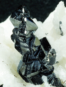 Cassiterite on Albite - Linpolis, Divino das Laranjeiras, Doce valley, Minas Gerais, Brazil