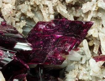 Erythrite, Quartz- Bou Azer, Souss-Massa-Dra Region, Morocco