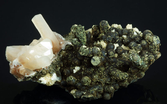 Calcite with Goethite - El Hammam mine, Mekns, Morocco