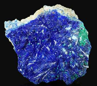 Linarite and Brochantite - Goulmina, Er Rachidia,  Mekns-Tafilalet Region, Morocco