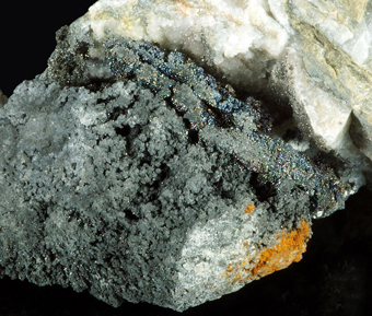 Lllingite and Silver - Weisser Hirsch mine, Schneeberg, Saxony, Germany