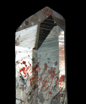 Hematite included Quartz - Goboboseb Mountains, Brandberg Area, Erongo, Namibia