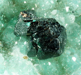 Clinoatacamite, Lily mine, Ica Department, Peru