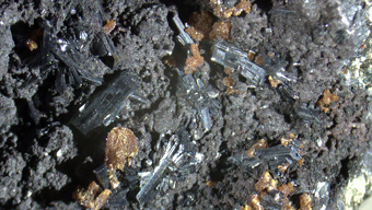 Hutchinsonite, Orpiment - Quiruvilca mine, Santiago de Chuco, La Libertad, Peru