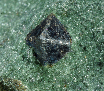 Chromite, Magnetite - Kerguelms Quarry, Peumerit, Finistre, Brittany, France