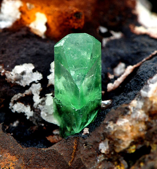 Green Anglesite - Montevecchio Mines, Arbus, Medio Campidano Province, Sardinia, Italy