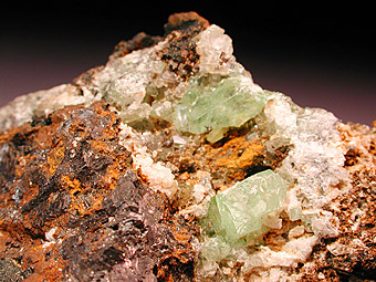 Green Anglesite - Montevecchio Mines, Arbus, Medio Campidano Province, Sardinia, Italy