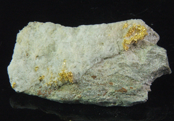 Native gold - Brusson mine - Brusson - Ayas valley - Aosta valley - Italy
