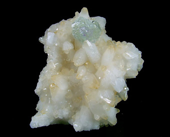 Fluorite on Calcite - Shangbao Mine, Leiyang Co., Hengyang Prefecture, Hunan Province, China