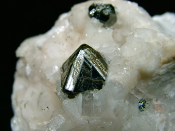 Carrollite on Calcite - Kamoya South II Mine (Kamoya Sud Mine; Kamoya South Mine), Kamoya, Kambove District, Katanga Copper Crescent, Katanga (Shaba), Democratic Republic of Congo (Zare)
