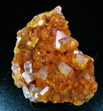 Baryte on Orpiment - Quiruvilca Mine (La Libertad Mine; ASARCO Mine), Quiruvilca District, Santiago de Chuco Province, La Libertad Department, Peru