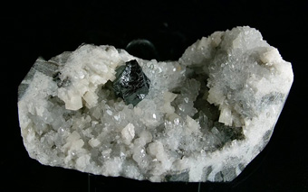 Cinnabar and Dolomite on Quartz - Tongren Mine, Tongren Co., Tongren Prefecture, Guizhou Province, China