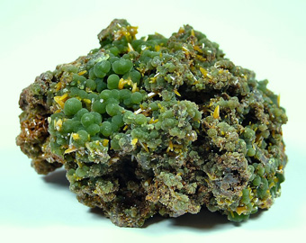 Wulfenite on Mimetite - Ojuela Mine, Mapim, Mun. de Mapim, Durango, Mexico