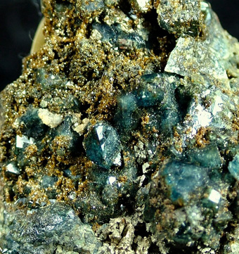 Scorodite with Pyrite - Ojuela Mine, Mapim, Mun. de Mapim, Durango, Mexico