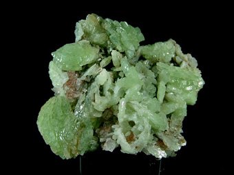 Prehnite on Quartz - Imilchil, Er Rachidia Province (Errachidia Province), Mekns-Tafilalet Region, Morocco