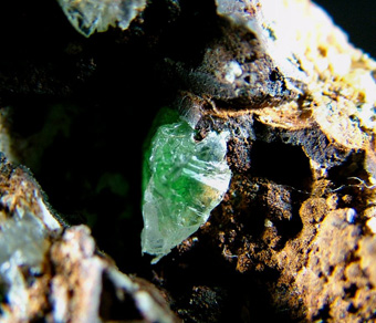Green Anglesite - Montevecchio Mines, Arbus, Medio Campidano Province, Sardinia, Italy