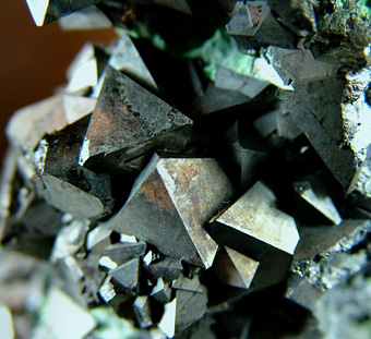 Gersdorffite with Annabergite - At Ahmane, Bou Azer District (Bou Azzer District), Tazenakht, Ouarzazate Province, Souss-Massa-Dra Region, Morocco