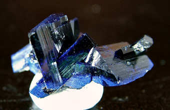 Azurite - Touissit, Touissit District, Jerada Province, Oriental Region, Morocco