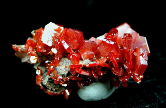 Vanadinite - Mibladen Mining District, Midelt, Khnifra Province, Mekns-Tafilalet Region, Morocco
