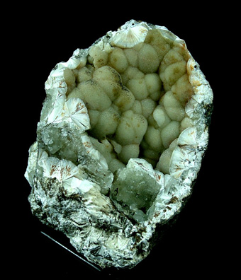 Pectolite with Datolite - Millington Quarry (Morris County Crushed Stone Co. Quarry; Tilcon Quarry), Bernards Township, Somerset Co., New Jersey, USA