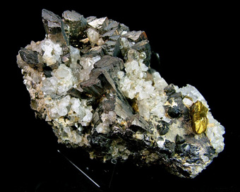 Arsenopyrite with Chalcopyrite and Topaz - Panasqueira, Covilh, Castelo Branco District, Portugal