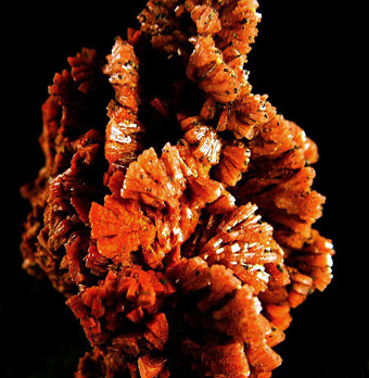 Baryte with Realgar's inclusions - Herja Mine, Chiuzbaia (Kisbnya), Baia Mare (Nagybnya), Maramureș Co., Romania