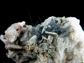 BALD0641 - Boulangerite with Siderite and Quartz - Bottino Mine, Stazzema, Lucca Province, Tuscany, Italy