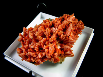 Baryte with Realgar's inclusions - Herja Mine, Chiuzbaia (Kisbnya), Baia Mare (Nagybnya), Maramureș Co., Romania
