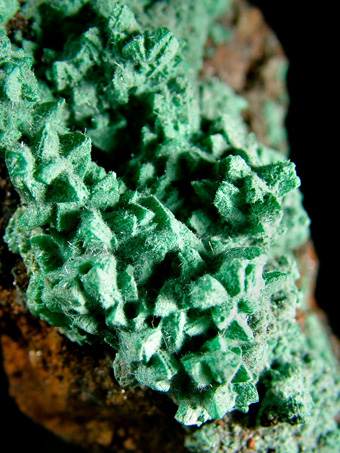 Kobyashevite on Calcite with Gypsum - Ojuela Mine, Mapim, Mapim Municipality, Durango, Mexico