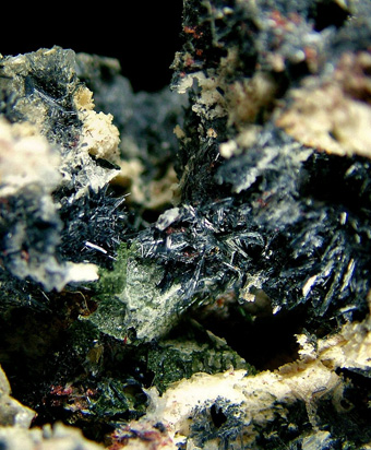 Glaucophane with Fuchsite - Rio Oremo, Chiavolino, Pollone, Biella Province, Piedmont, Italy