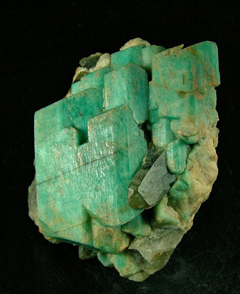 Microcline var. Amazonite with smoky Quartz and Albite - Pikes Peak, El Paso County, Colorado, USA