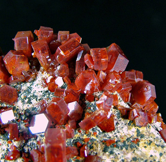 Vanadinite - Mibladen, At Oufella Cadat, Midelt Cercle, Midelt Province, Dra-Tafilalet Region, Morocco