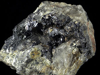 Cassiterite, Tourmaline - Botallack Mine, St. Just, Cornwall, England, UK