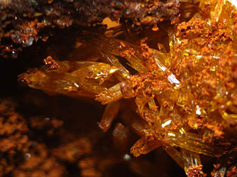 Legrandite, Adamite - Ojuela Mine, Mapim�, Durango, Mexico