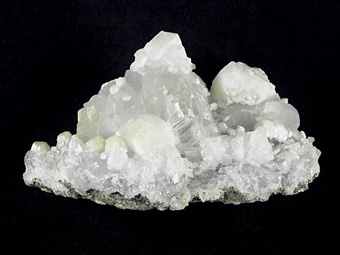 Apophyllite, Calcite, Prehnite - Mumbay, Jalgaon, Maharashtra, India