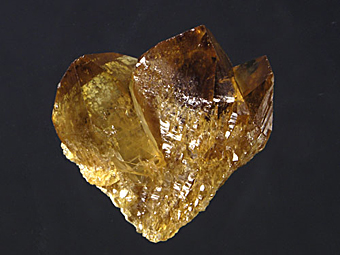Quartz, var. Citrine - Rey y Reina mine, Charcas, San Luis Potos�, Mexico