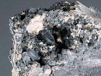 Hematite, Hausmannite - N'Chwaning mines, Kuruman, SOuth Africa