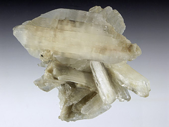 Gypsum, Celestite - Sicily, Italy (prob. from the Floristella mine, Valguarnera, Enna Province)