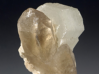 Quartz var. Citrine Quartz, Beryl - Governador Valadares, Minas Gerais, Brazil
