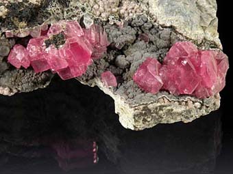 Rhodochrosite - Uchucchacua mine, Lima, Peru