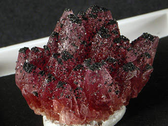 Rhodochrosite, Manganite - N'Chwaning I mine, Hotazel, Kuruman, South Africa