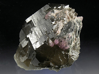 Tourmaline, Quartz var. Smoky Quartz - Sahatany Valley, Sahatany Pegmatite Field (Mt Ibity area), Vakinankaratra Region, Antananarivo Province, Madagascar
