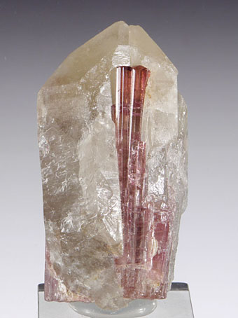 Elbaite var. Rubellite - Malkhan pegmatite field (Malchan), Krasnyi Chikoy, Chitinskaya Oblast', Transbaikalia (Zabaykalye), Eastern-Siberian Region, Russia