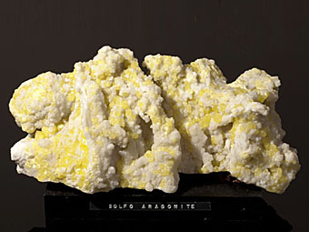 Sulphur, Aragonite - Caltanissetta Province, Sicily, Italy