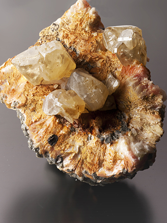 Cerussite, Baryte - Mibladen mining district, Midelt Province, Dra-Tafilalet Region, Morocco